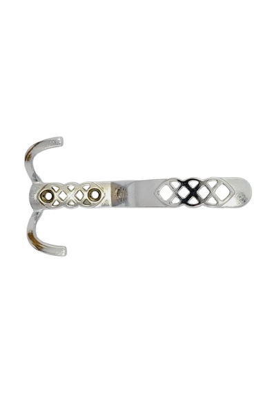 Kristal Portmanto Askı Krom - 5 Adet Krem