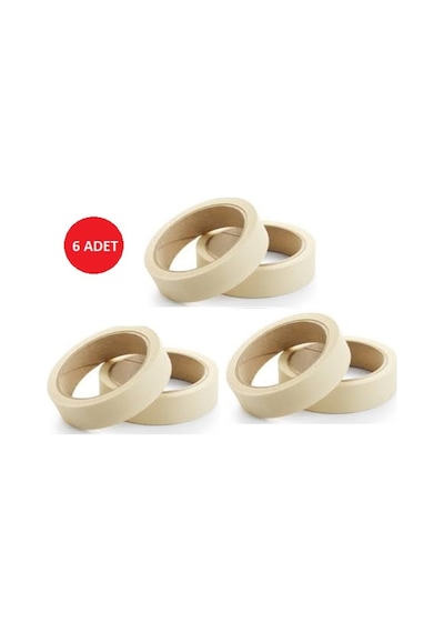 Hediyeli 12 Adet 24 Mm X 25 Mt Maskeleme Bandı Kağıt Bant