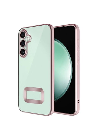 Kilifone - Samsung Uyumlu Galaxy A35 - Kılıf Kamera Korumalı Tatlı Sert Omega Kapak - Rose Gold