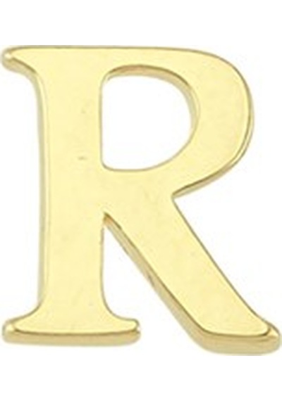Goldkupe 14 Ayar Altın R Harf Küpe 0,51 Gr-1376