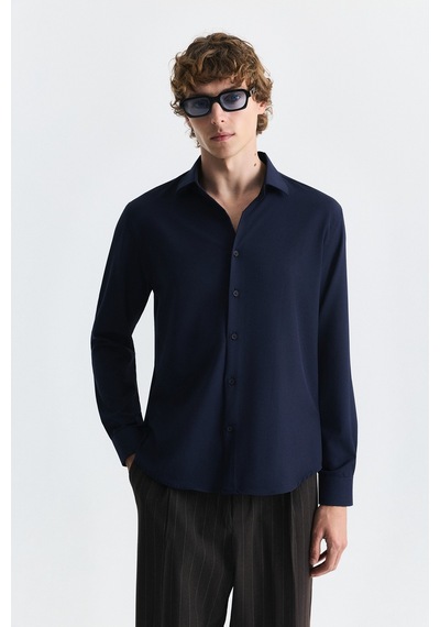 Antioch Comfort Slim Fit Gömlek Lacivert