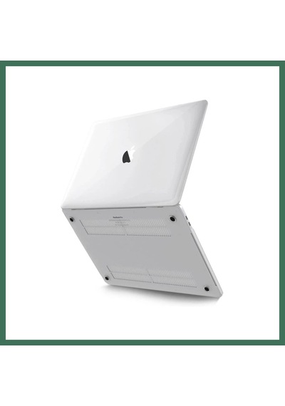 En-cag Macbook Pro 13 2021 Macbook Buzlu Kapak - Şeffaf Bss
