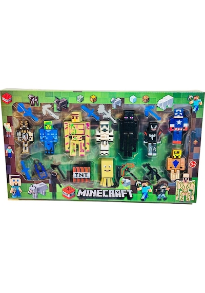 Minecraft Aksesuarlı Xl 20 Parça Oyuncak Kahramanlar Figür Maykıraft