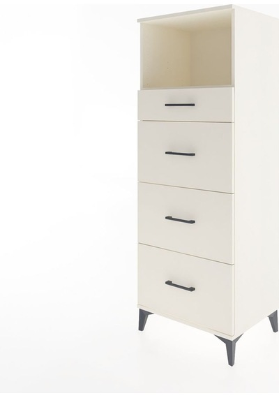 Hyperion Dolap Tek Raflı 4 Çekmeceli 60x44x163 Aytaşı-aytaşı Aytaşı