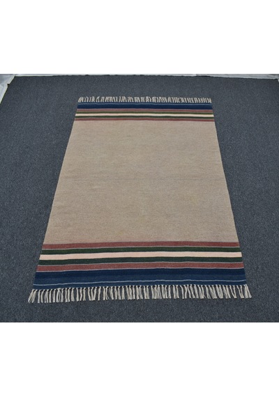 Zehra Abla Halı El Dokuma Şaheser Tek Renk Balıkesir Yün Kilim 6359