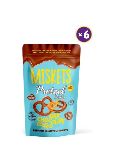 Sütlü Çikolata Kaplamalı Pretzel 80 Gr X 6 Adet