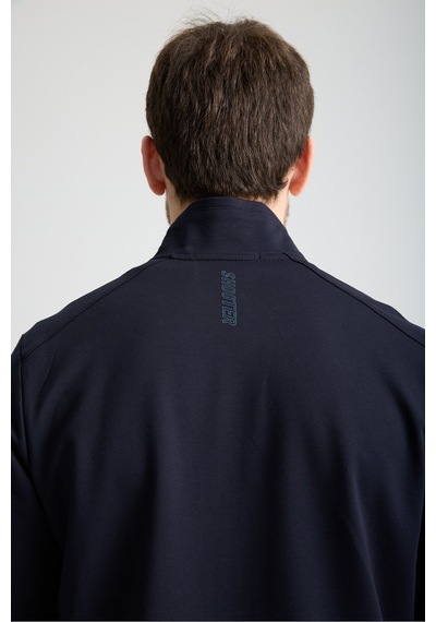 Shooter Sportswear Shooter Erkek Luxe Eşofman Takımı Rahat Kalıp Manşetli Minimal Logo Lacivert