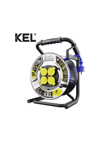 Kel 99455 Ağır Hizmet Tipi Uzatma Kablosu 30m, 3x2.5 Mm2 30 M