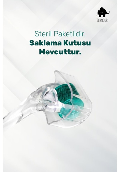 0,50mm 540 Iğneli Saç Ve Cilt Bakım Dermaroller - Orijinal Titanyum Iğneli - Serum Seti Hediyel