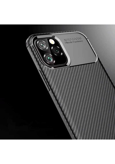 Apple Uyumlu iPhone 11 Pro Max Kılıf Zore Negro Silikon Kapak Siyah