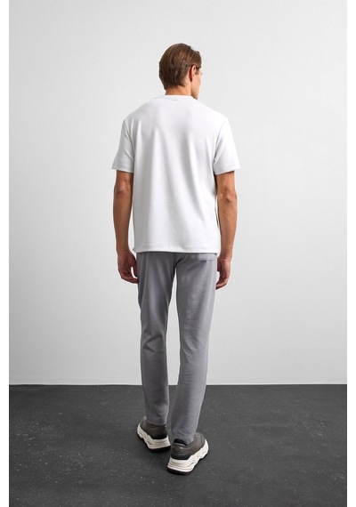 Backandbond Gri Regular Fit Basıc Tişört