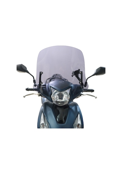 GP Kompozit Honda Dio 2021-2025 Uyumlu Kısa Ön Cam Füme 41 cm