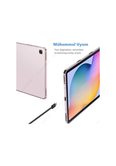 Samsung Galaxy Tab S6 Lite P610 Silikon Uyumlu Şeffaf Ultra Ince Tam Tablet Kılıfı Kılıf