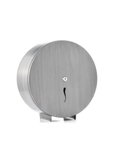 ARGESAN-Paslanmaz Çelik WC Kağıtlığı JUMBO Q28 cm-KROM ESKİTME