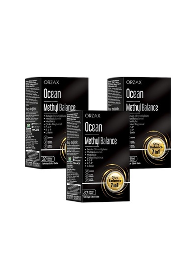 Orzax Ocean Methyl Balance 30 Kapsül 3 Adet