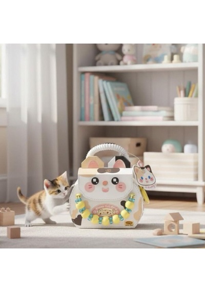 Lz-8843 Kedi Figürlü Meyve Çantası 360 Parça Block Oyuncak