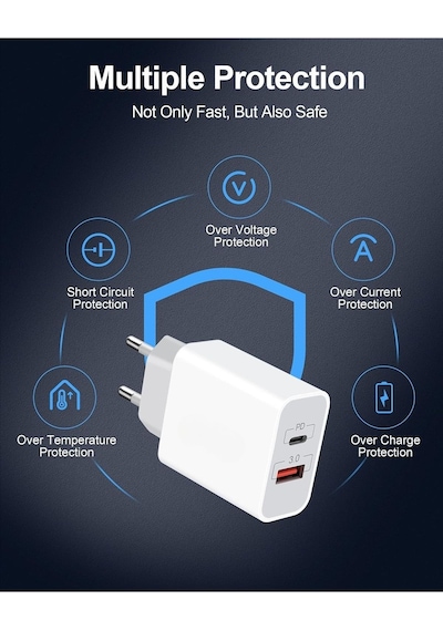 Samsung Galaxy Uyumlu S23 S24 S25 Plus / S23 S24 S25 Ultra Hızlı Şarj Aleti 33w Type-c Başlık Adaptör