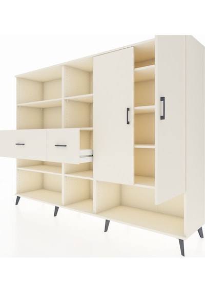 Hyperion Dolap 10 Raflı 2 Çekmeceli 2 Kapaklı 220x44x163 Aytaşı-a Aytaşı-aytaşı Hyperion Dolap 10 Raflı 2 Çekmeceli 2 Kapaklı 220x44x163 Aytaşı-a Aytaşı-aytaşı