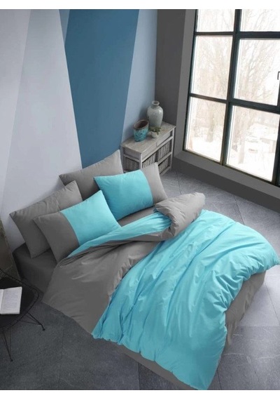 Kingsize Poplin Nev Diamond Turkuaz Renkli