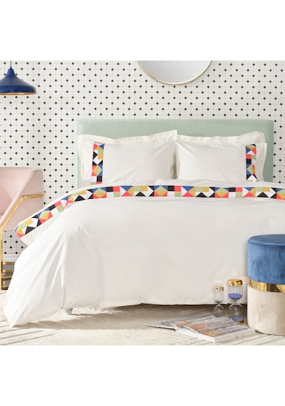 Karaca Home Cedric Multi Çift Kişilik Nakışlı Nevresim Takımı Beyaz