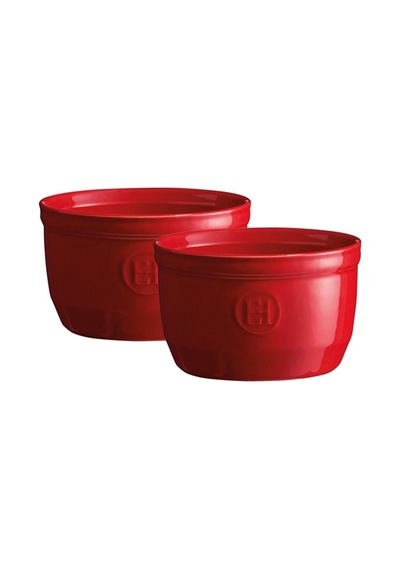 Emile Henry Ramekin N 10 Seramik Fırın Kabı 2'li Kırmızı/burgundy Diğer