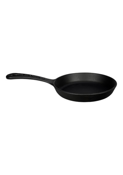 16 Cm Dökme Demir Mini Yuvarlak Saplı Tava 14 Cm