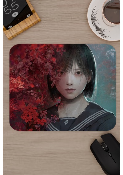 Silent Hill Kaymaz Dikişli Kauçuk Oyuncu Mousepad V4 - 22x18 Gaming Mouse Pad Fare Altlığı