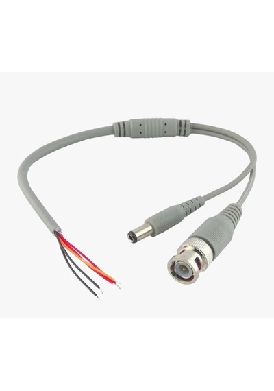 Bnc+Power Jack Hazır Kablolu Bnc Konnektör