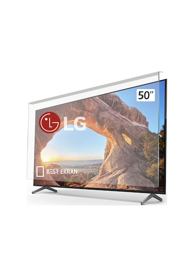 LG 50QNED7S6QA TV EKRAN KORUYUCU - LG Uyumlu 50" inç Kırılmaz Tv Ekran K