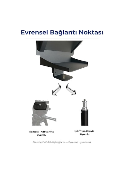 Pratic Prompter Pratic Teleprompter Kumanda + Çanta+telefon Tutucu Yerli Ve Milli Ürün & Yazılım 33,5cmx8cmx21,5cm