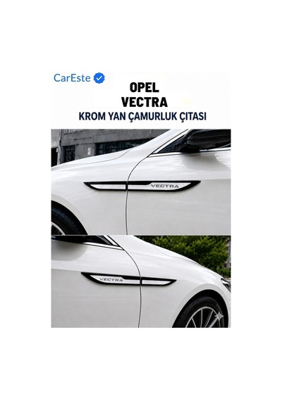 Opel Vectra Krom Yan Çamurluk Çıtası 4 Parça Abs Krom Görünümlü Araç Aksesuarı