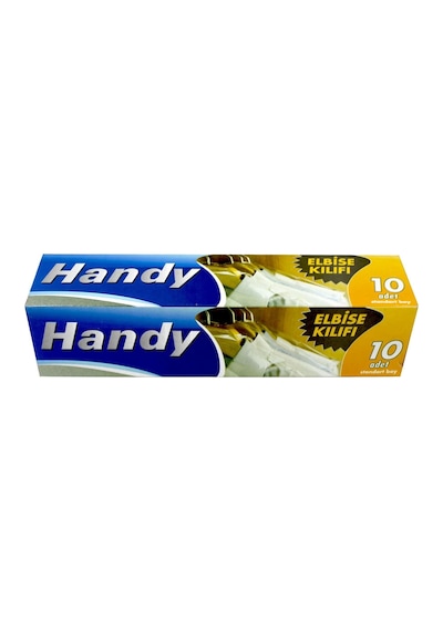 Handy Vakumsuz Şeffaf Giyisi Elbise Ceket Mont Askı Kılıfı Poşeti Torbası - 10 Adetlik 5 Kutu