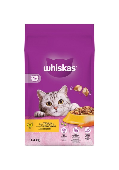 Whiskas Tavuklu Kuru Mama 1.4 Kg - 7 Adet Tarı