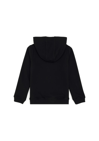 U.S. Polo Assn. Erkek Çocuk Siyah Basic Fermuarlı Sweatshirt 50289144-VR046