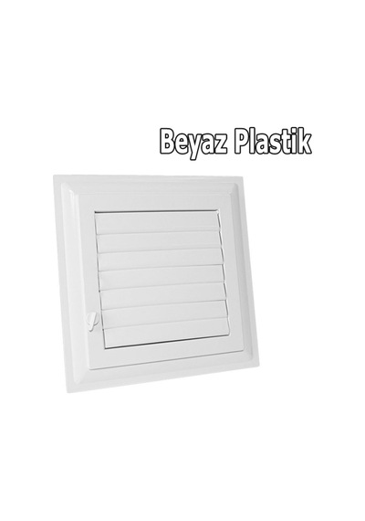 40x40 Beyaz Plastik Banyo Wc Havalandırma Menfez Panjur