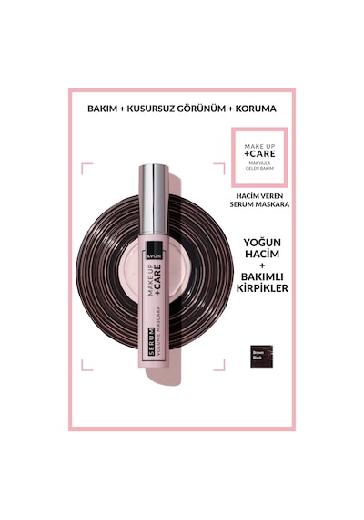 Make Up +care Serum Volume Maskara - Brown Black Diğer