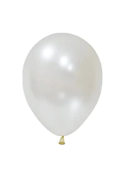 20 Adet 12 İnç 30 Cm Metalik Beyaz Balon Doğum Günü Süsleme BEYAZ
