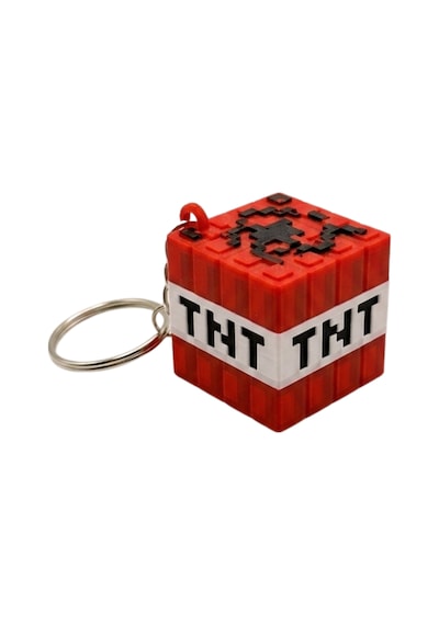 3d Baskı Minecraft Tnt Blok Anahtarlık - Oyuncu Gamer Çanta Ve Anahtar Aksesuarı