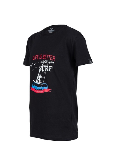 2as Aja Çocuk Baskılı T-shirt 219 Siyah