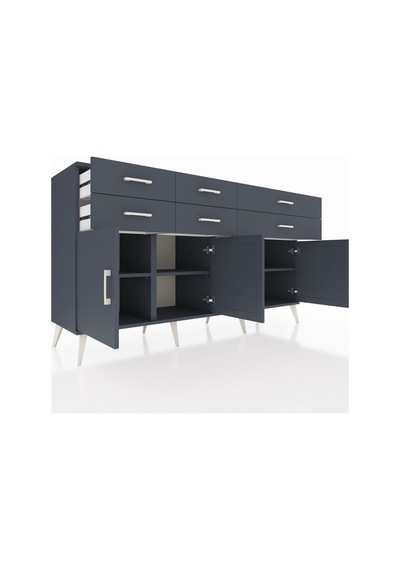 Hyperion Konsol 3 Raflı 6 Çekmeceli 4 Kapaklı 176x44x99 Antrasit- Antrasit-antrasit Hyperion Konsol 3 Raflı 6 Çekmeceli 4 Kapaklı 176x44x99 Antrasit- Antrasit-antrasit