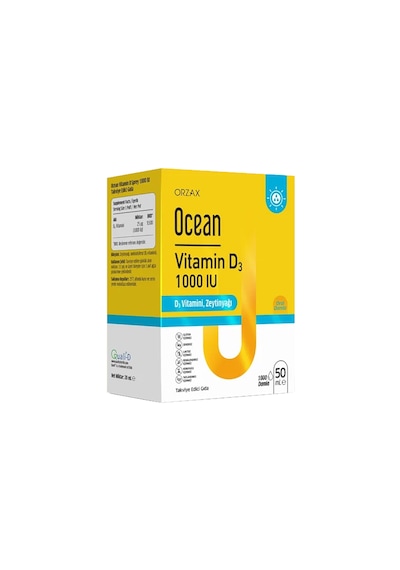 Ocean Vitamin D3 1000ıu Damla Takviye Edici Gıda 50 Ml