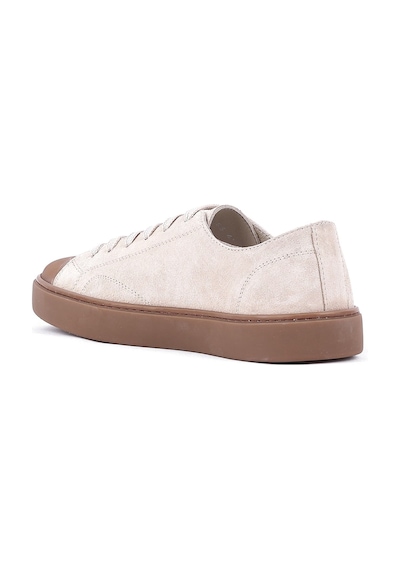 Shoetyle - Hakiki Süet Deri Bej Rengi Erkek Sneaker - 666-01-03-1548