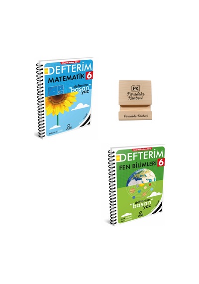 Arı 6. Sınıf Matematik Ve Fen Bilimleri Defterim + Telefon Standı