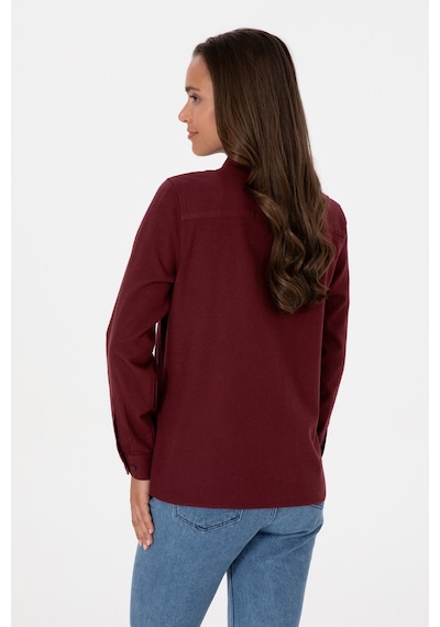 U.s. Polo Assn. Kadın Plum Gömlek Basic 50316518-vr177 New Plum