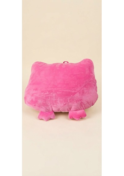 Peluş Baykuş Yastık 40 Cm Pembe