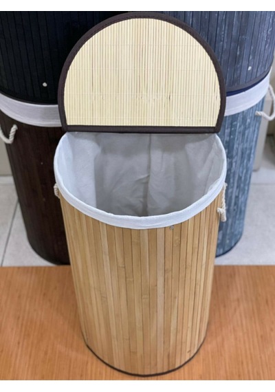 Sever Bambu Çamaşır Sepeti Yuvarlak 33125 Naturel Diğer