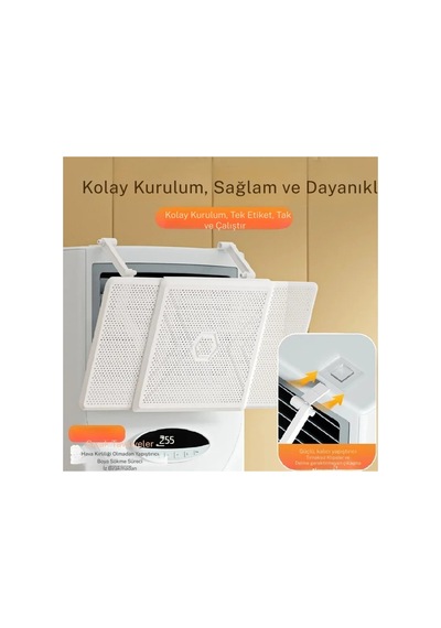 Salon Tipi Klima Rüzgar Deflektörü 360 Ayarlanabilir Hava Yönlendirici Bebek Dostu Klima Aparatı
