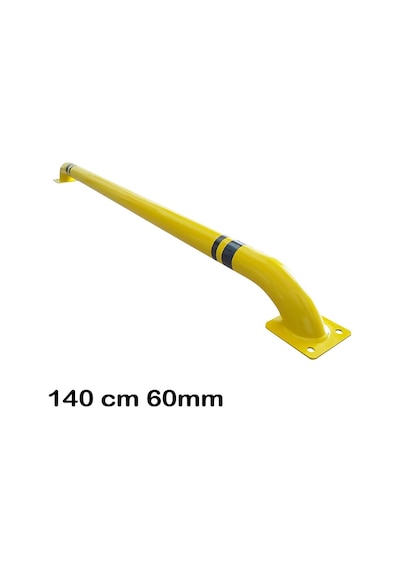 Otopark Bölme Bariyeri Lastik Sonlandırma Otopark Araç Stoperi Demiri 140cm Ø60mm 3mm