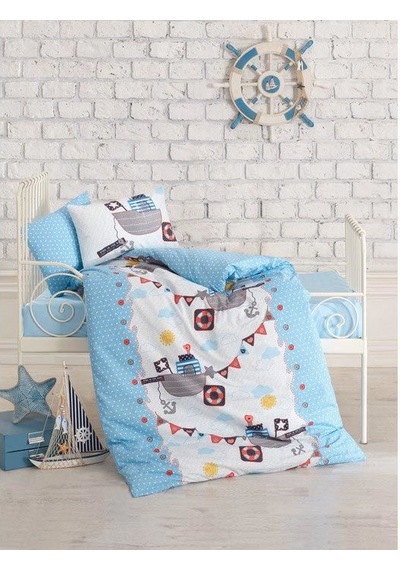 Cotton Box Gemici Mavi Bebek Nevresim Takımı