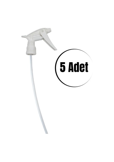 Sprey Triger Başlık- Beyaz Fısfıs Sprey Başlığı 5 Adet